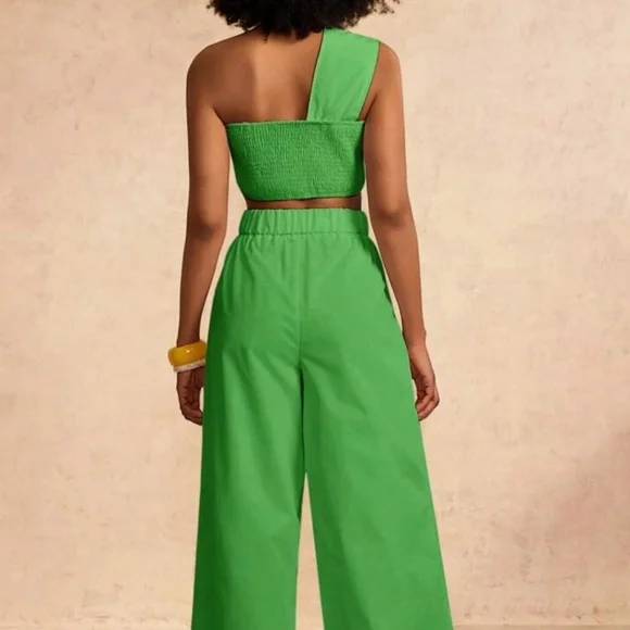 Brand New ZIVAH Wide Leg 2 Piece Trouser Set for Shein - Size Medium - Picture 2 of 8